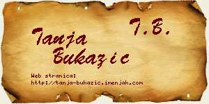 Tanja Bukazić vizit kartica